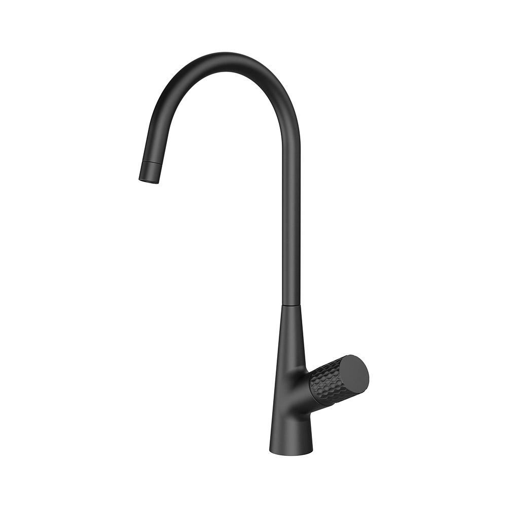 Mixer de cozinha de alavanca única - Elec. Preto
