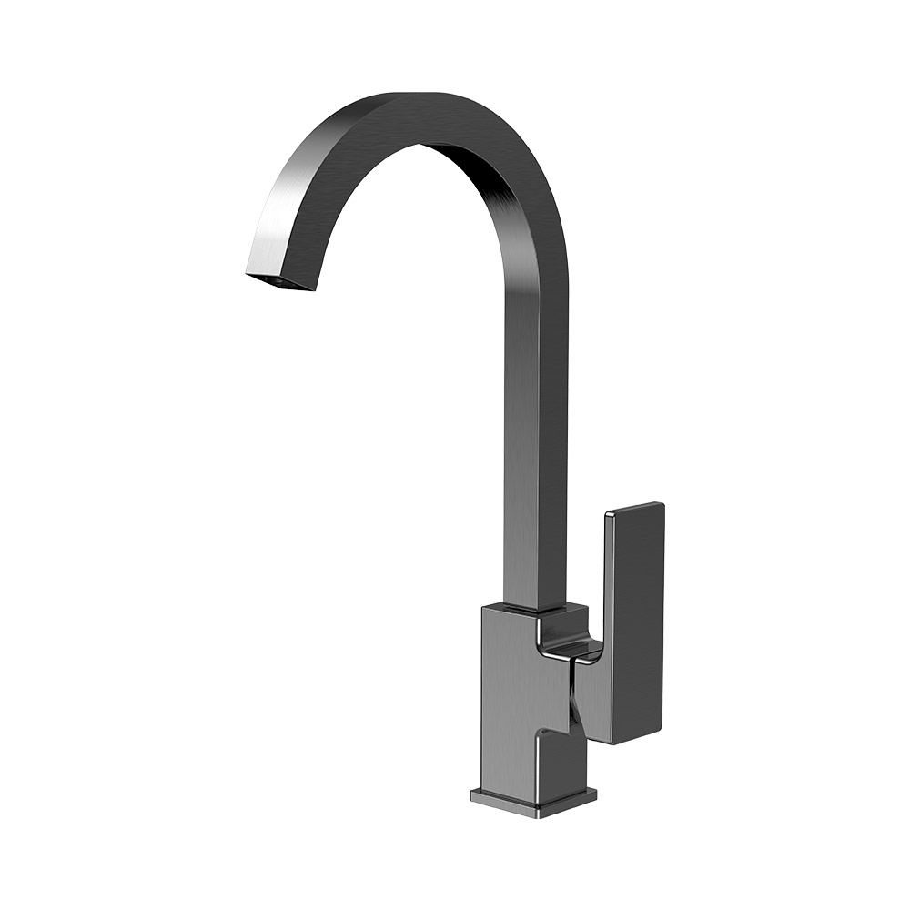 Mixer de cozinha de alavanca única - pistola cinza