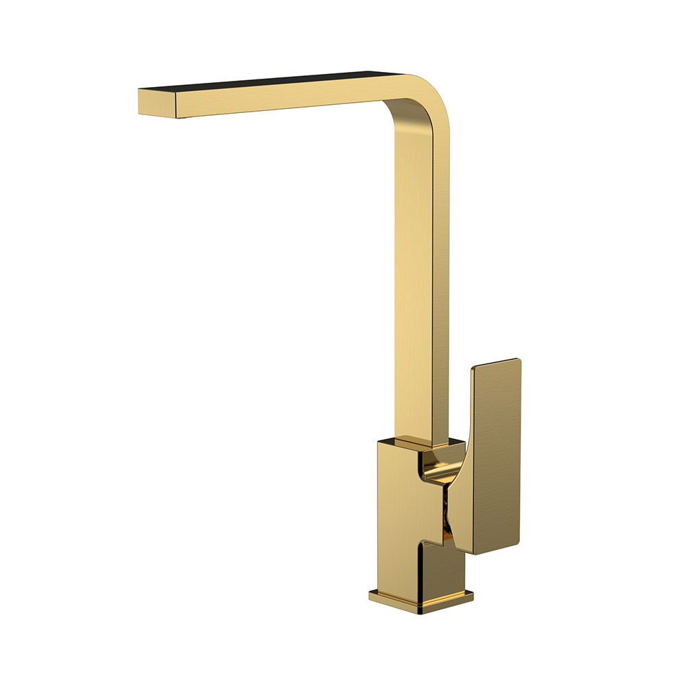 Mixer de cozinha de alavanca única - ouro escovado