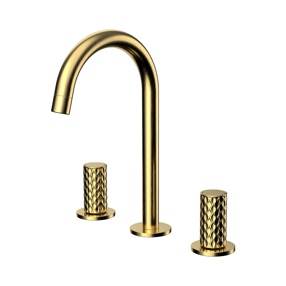 Dupla alavanca lavabo misturador-pistola cinza