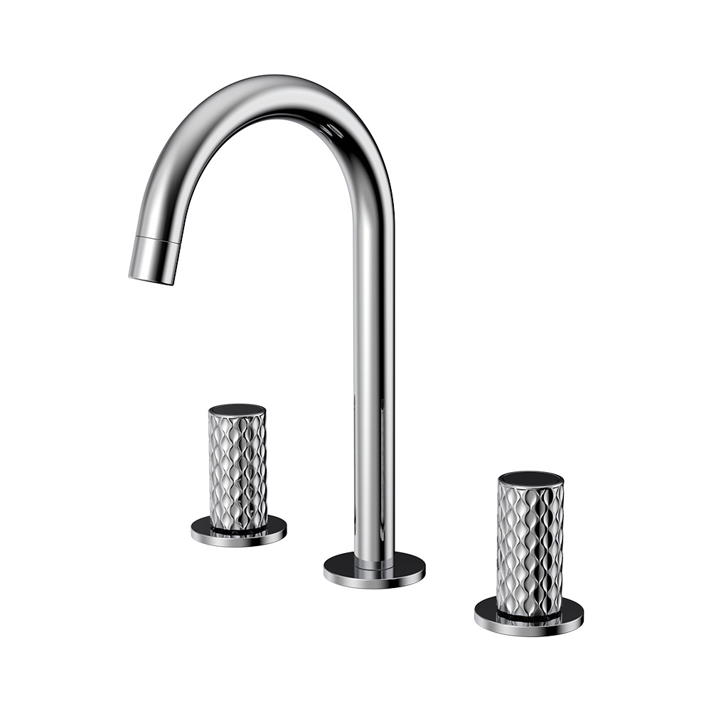 Dupla alavanca lavabo misturador- cromo