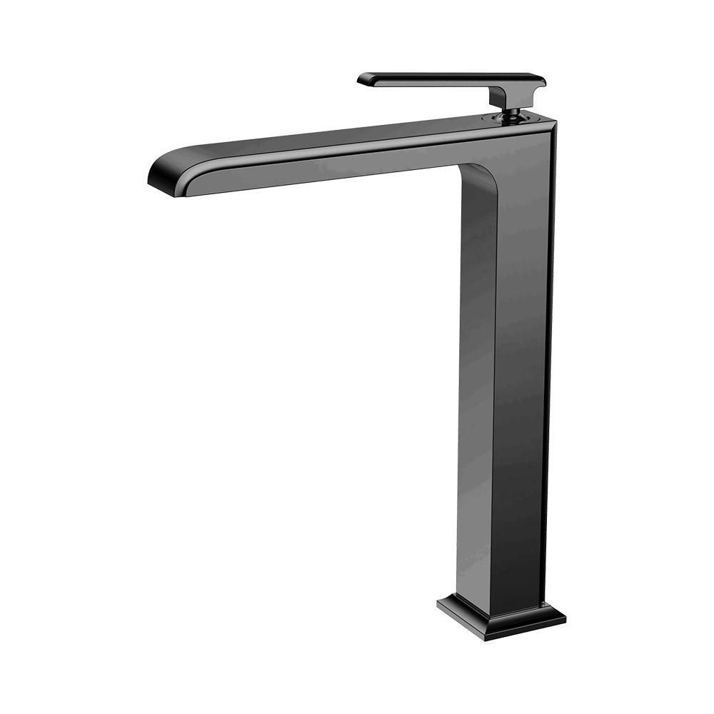 Einhebel hoher Waschbecken Mixer- Pistole Grau