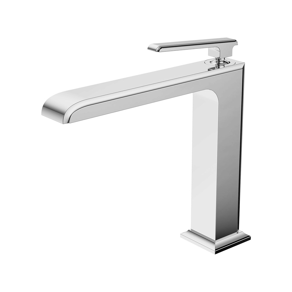 Einhebel Mittel hoher Waschbecken Mixer- Chrome