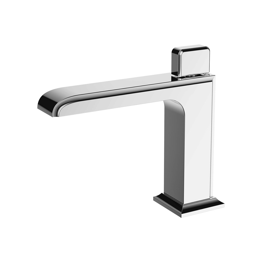 Mixer de lavanderia de alavanca única (roda de mão) - Chrome