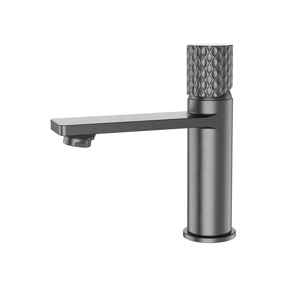 Single Lever Washbasin Mixer- Gun Grey