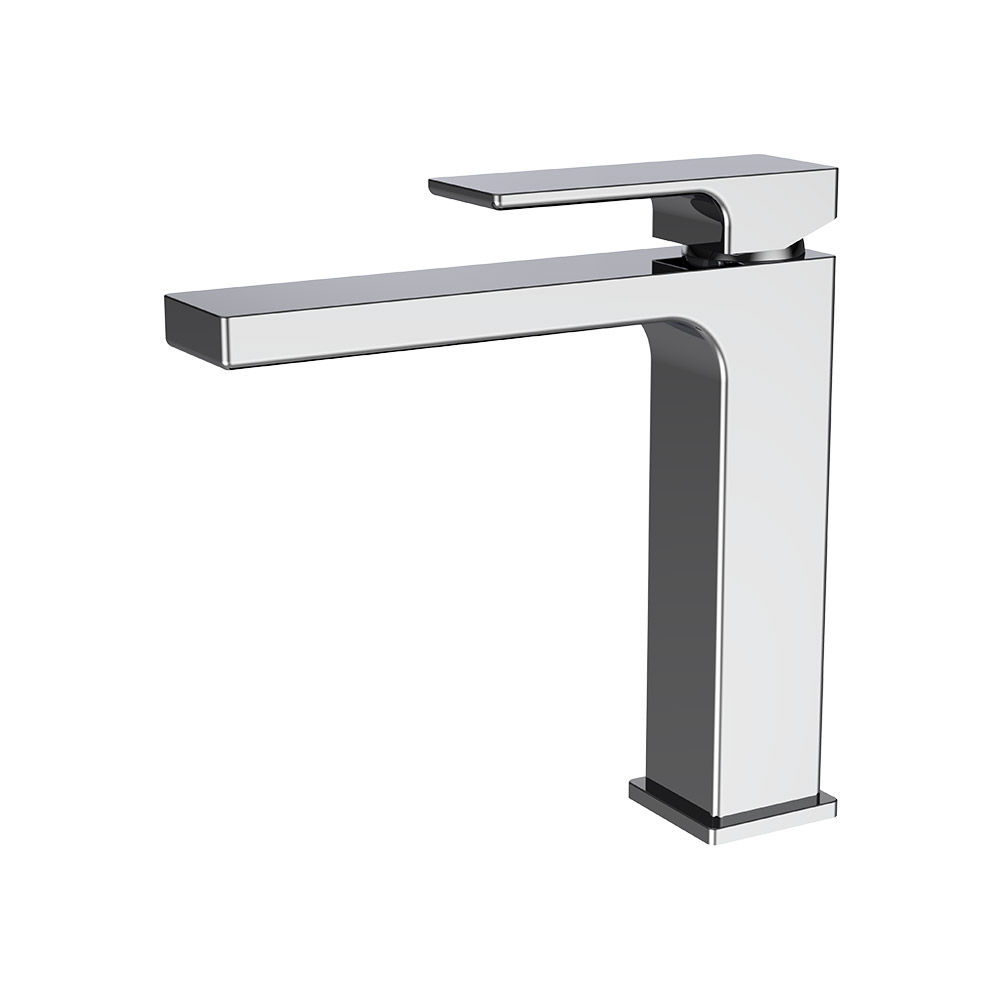 Einhebel Mittel hoher Waschbecken Mixer- Chrome