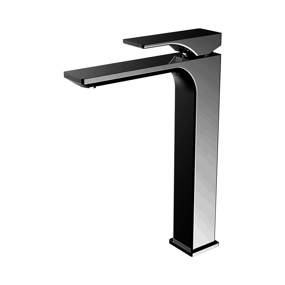 Einhebel hoher Waschbecken Mixer- Pistole Grau