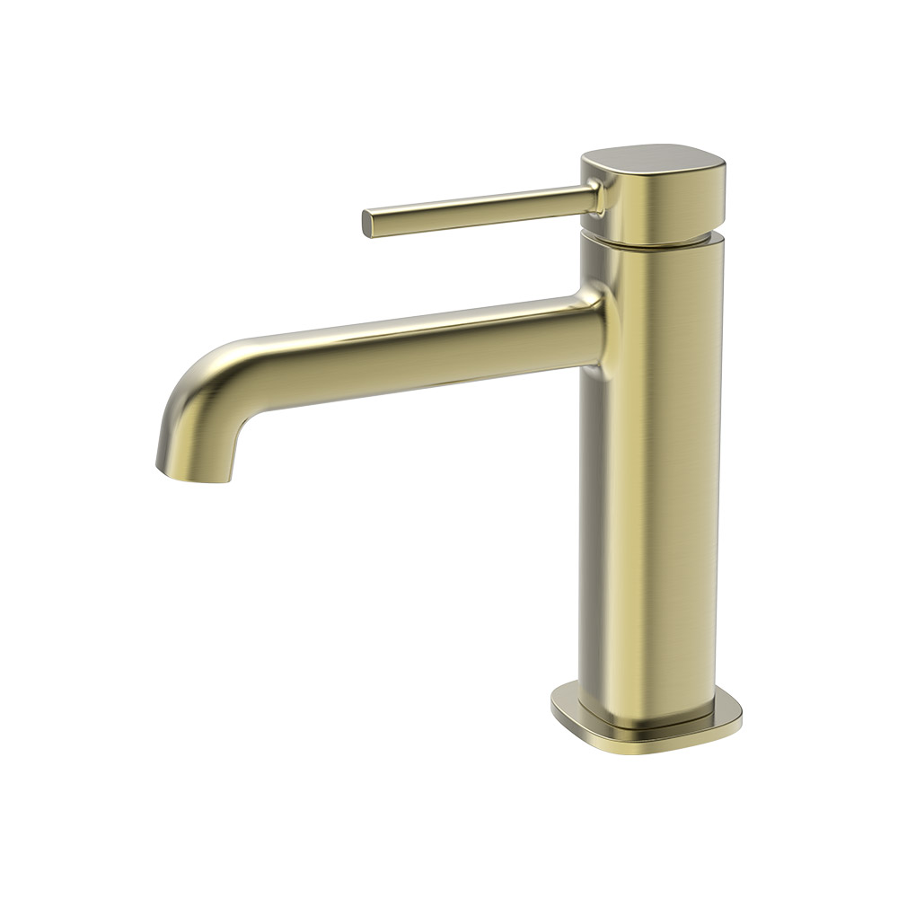 Mixer de lavanderia de alavanca única - ouro escovado