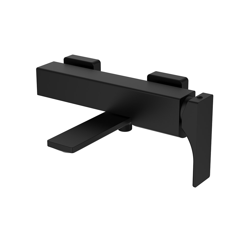 Mixer de banho-chuveiro de alavanca única- Elec. Preto