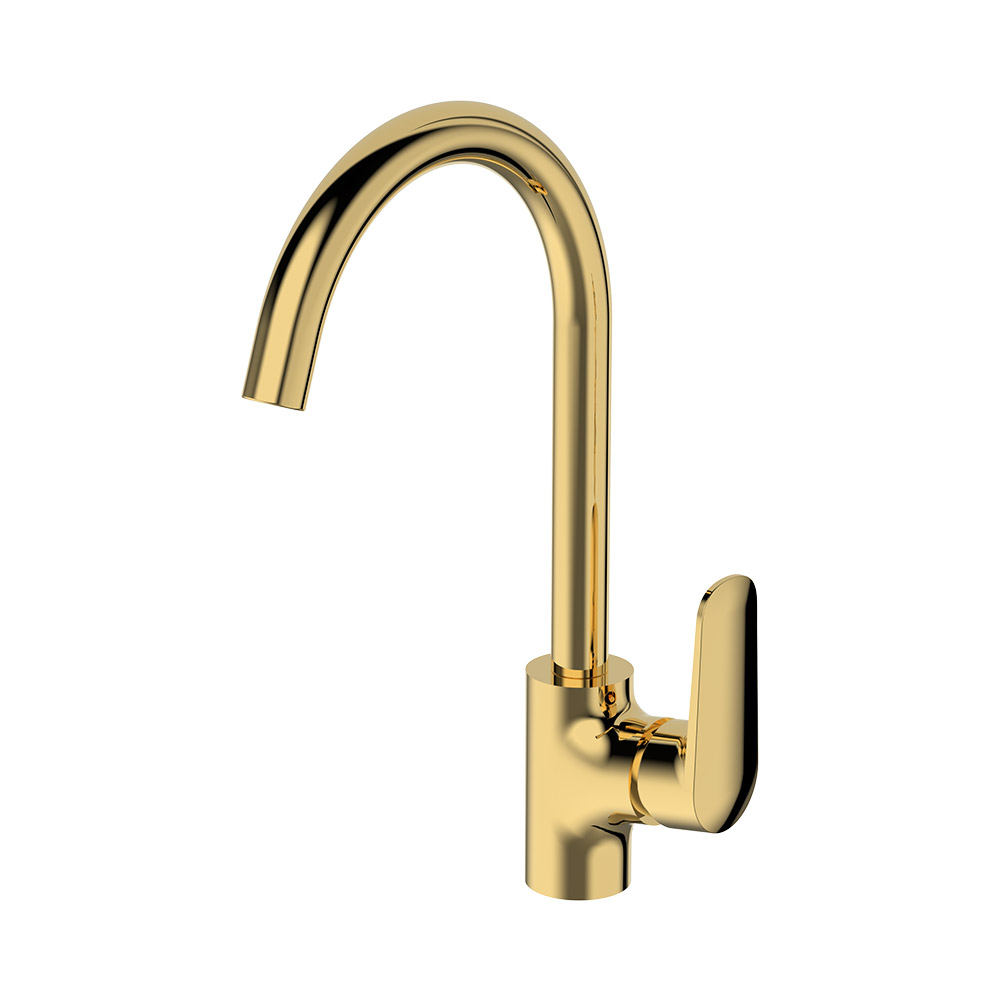 Mixer de cozinha de alavanca única - ouro escovado