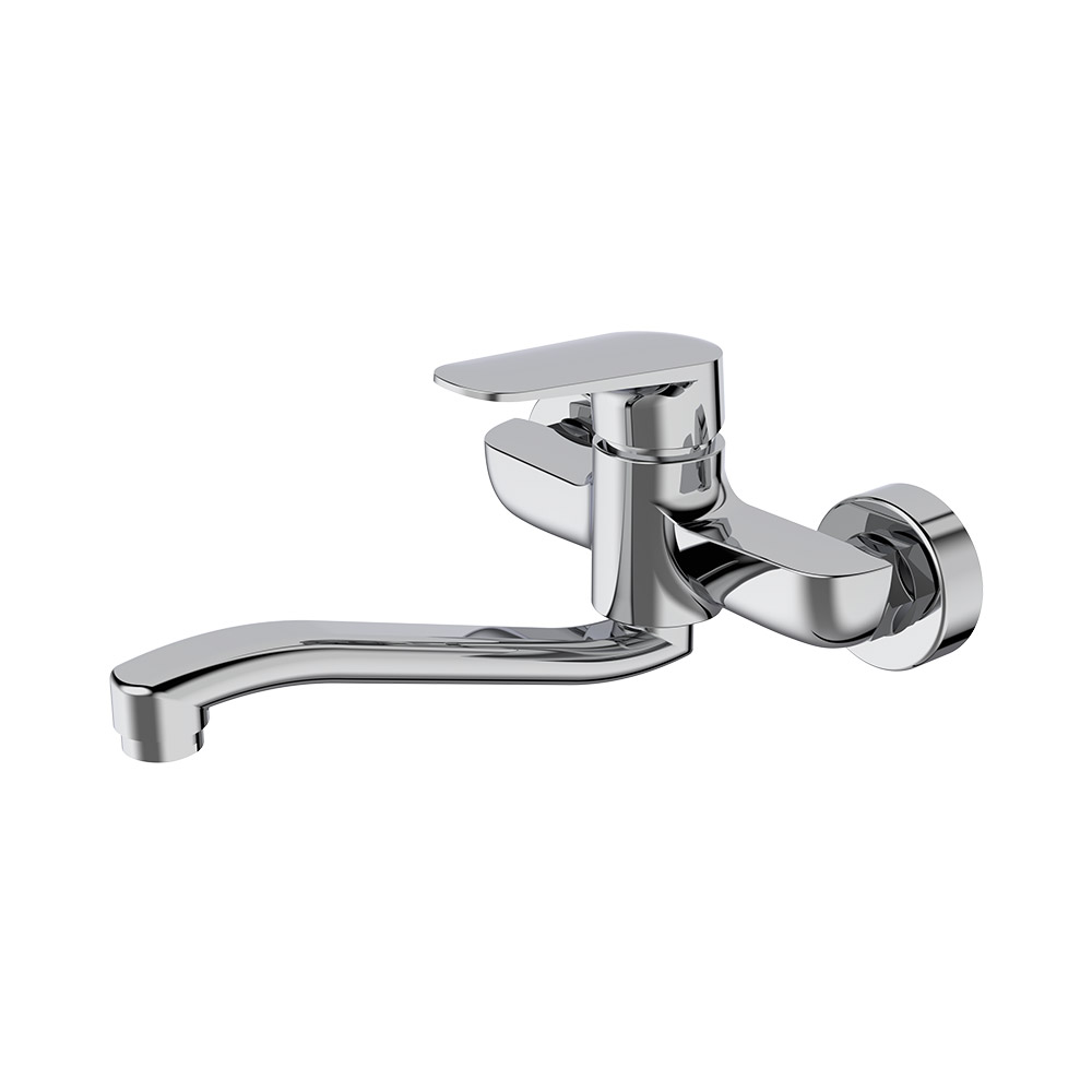 Mixer de cozinha montado na parede - cromo
