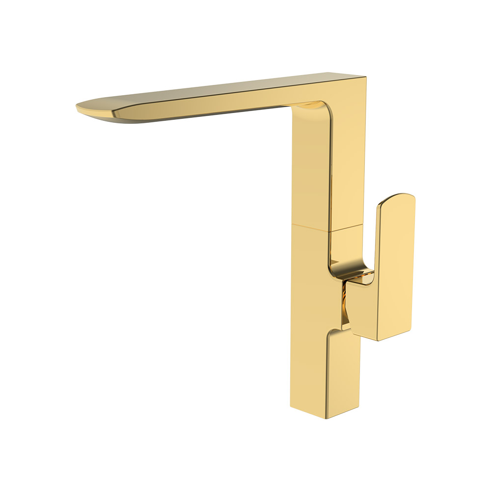Mixer de cozinha de alavanca única - ouro escovado