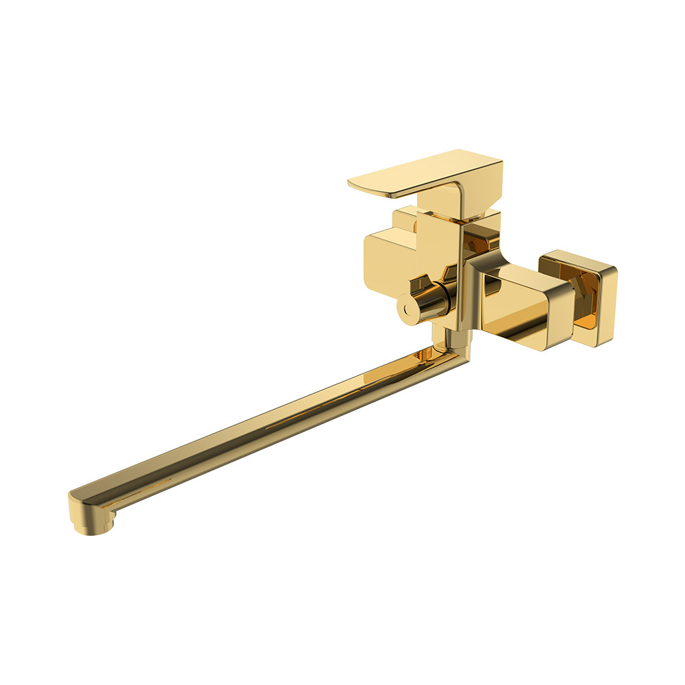 Mixer de cozinha montado na parede - ouro escovado