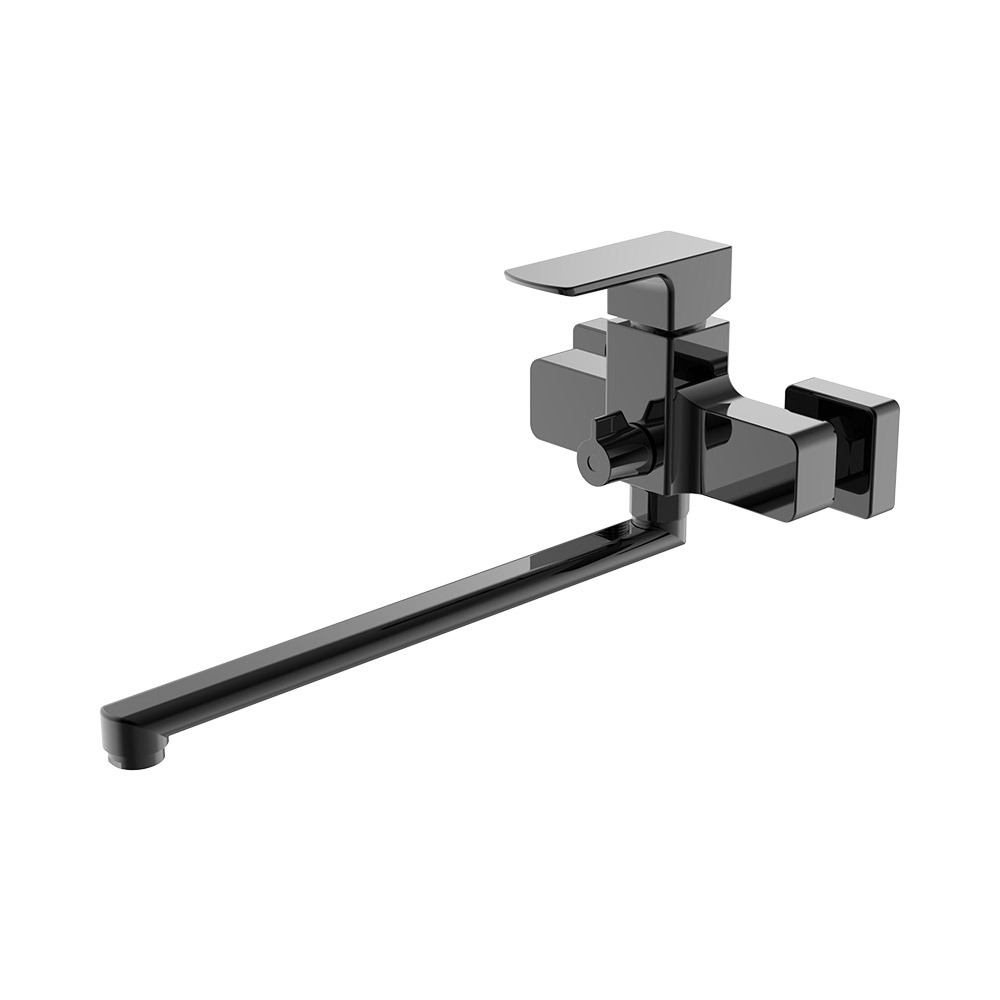 Mixer de cozinha montado na parede - pistola cinza