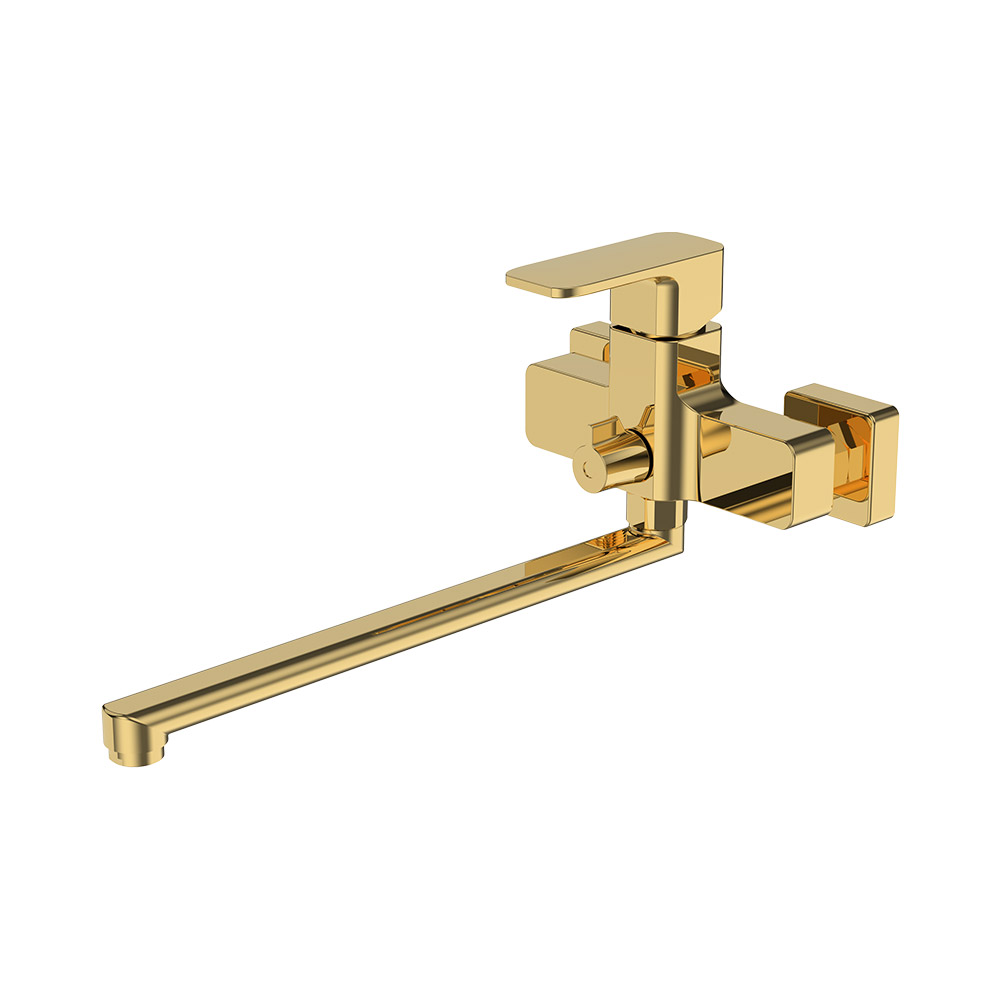 Mixer de cozinha montado na parede - ouro escovado