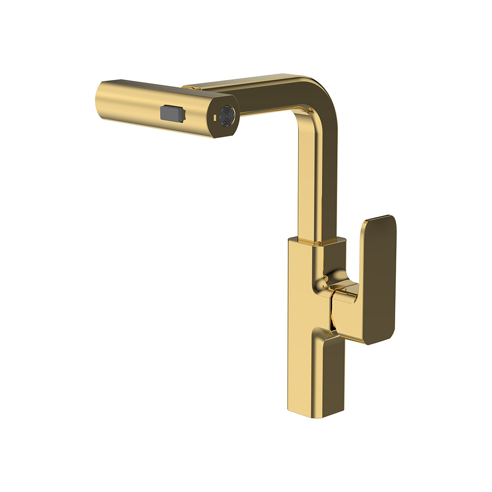 Pull-Out Kitchen Mixer- Escovado Ouro