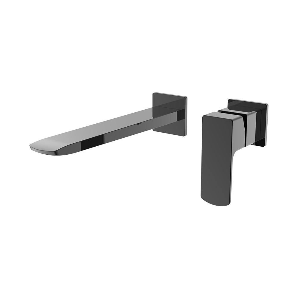 Misturador de bacia de parede oculta - pistola cinza