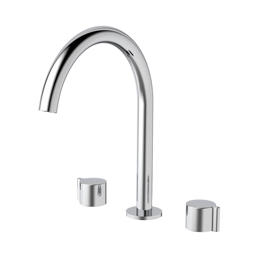 Mixer de bacia de alavanca dupla - cromo
