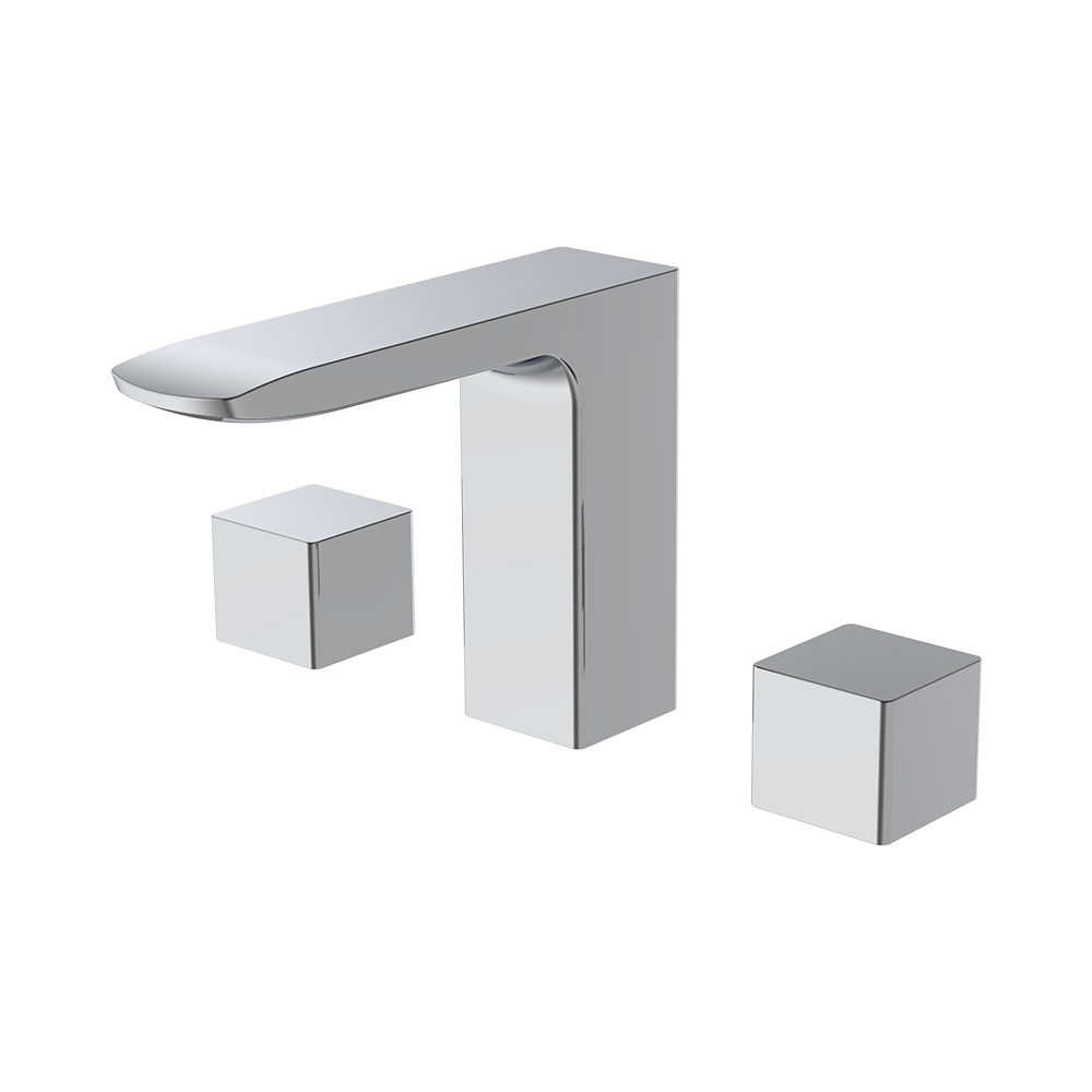 Mixer de bacia de alavanca dupla - cromo
