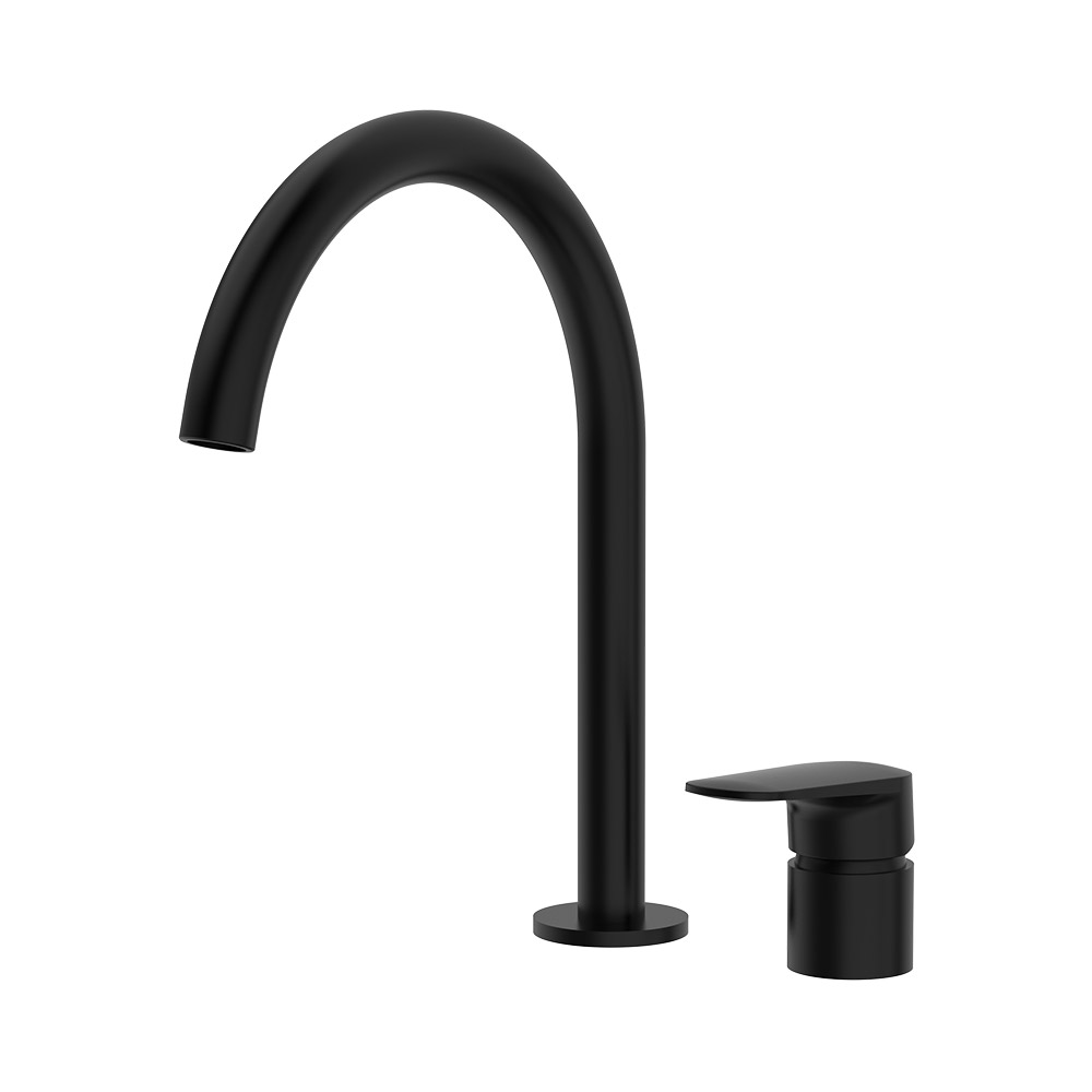 Mixer de bacia de dois buracos - Elec. Preto
