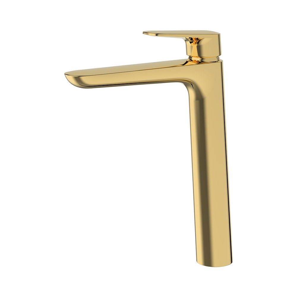 Mixer de bacia alta - ouro escovado