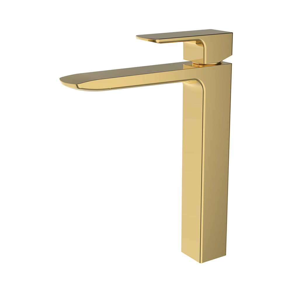 Mixer de bacia alta - ouro escovado