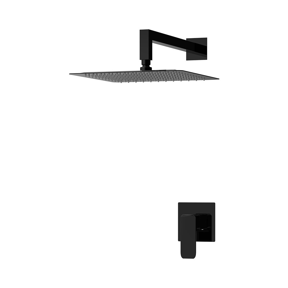 Misturador de chuva oculto - Elec. Preto