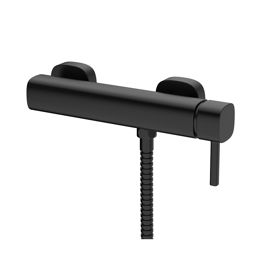 Mezclador de ducha de palanca única- Elec. Negro