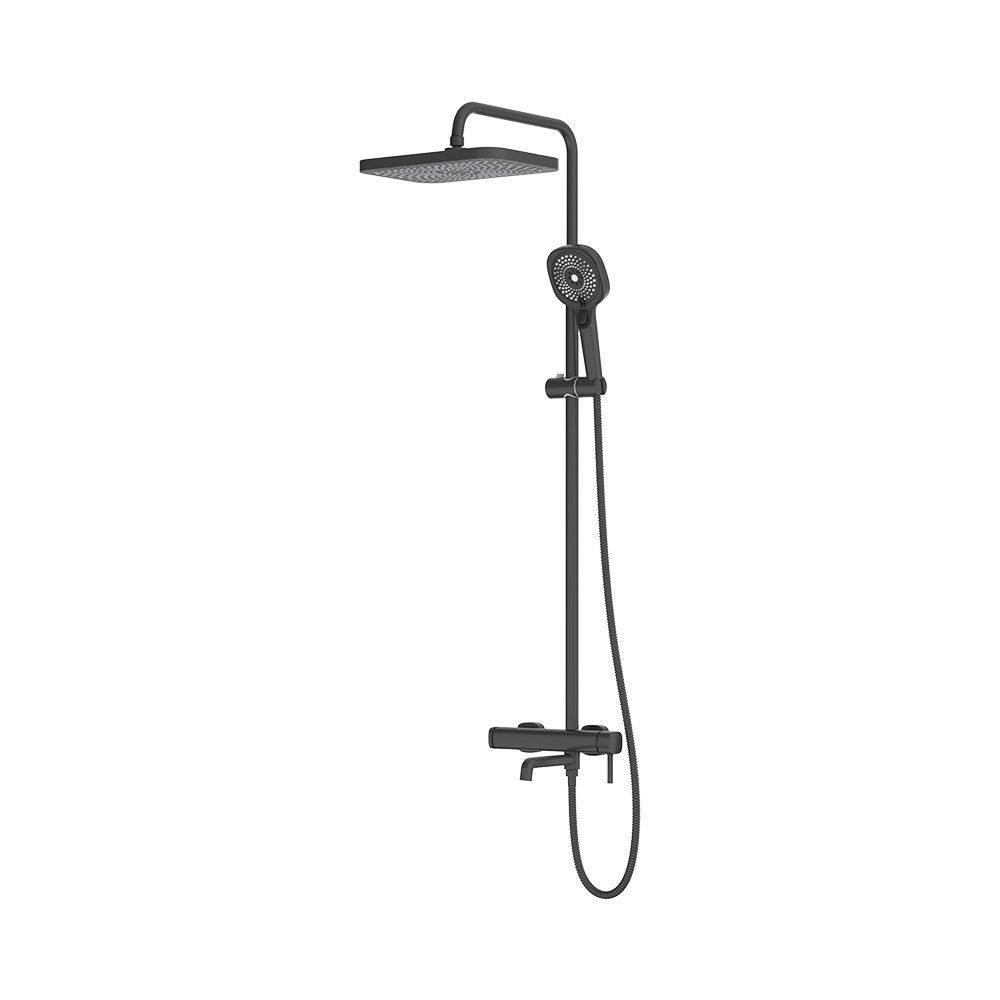 Set de columna de ducha- Elec. Negro
