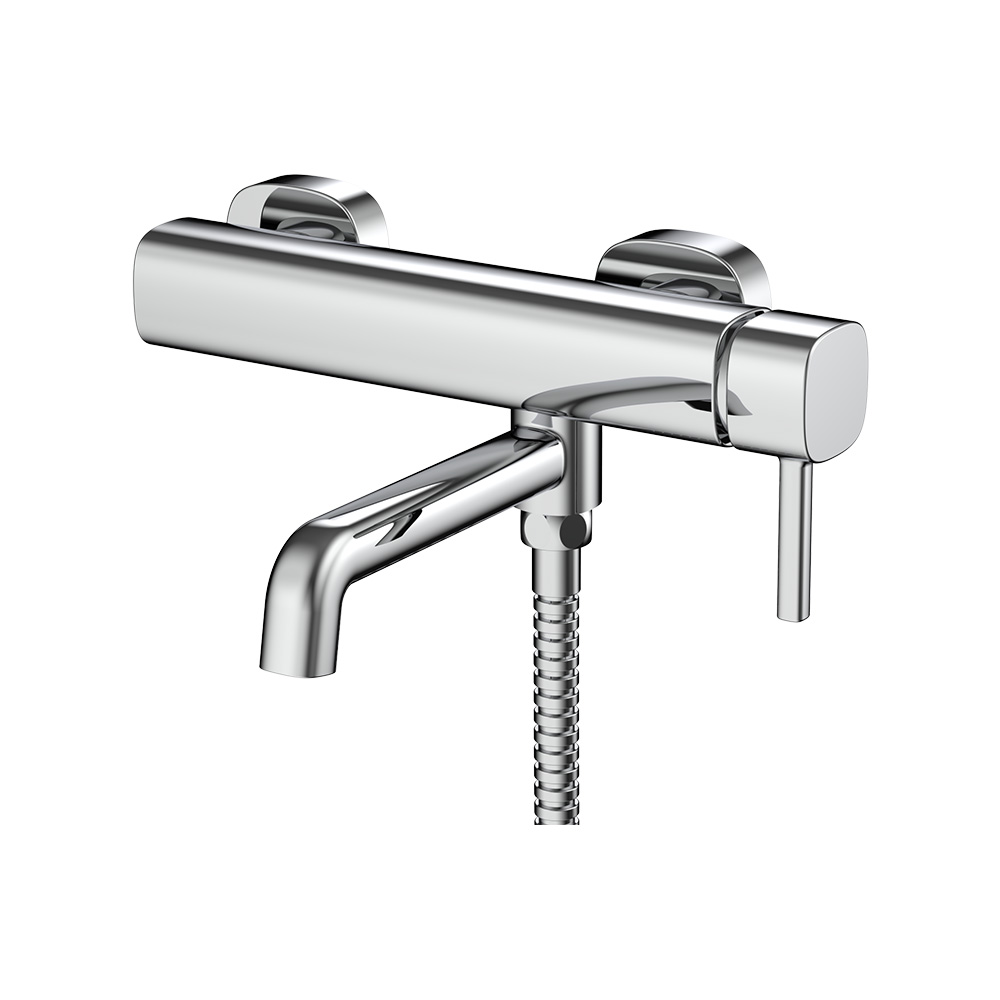 Mixer de banho-chuveiro de alavanca única - cromo