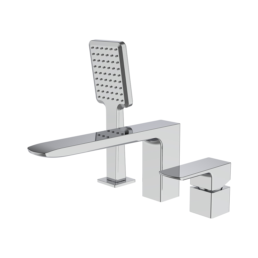 Misturador de banho de três buracos - cromo