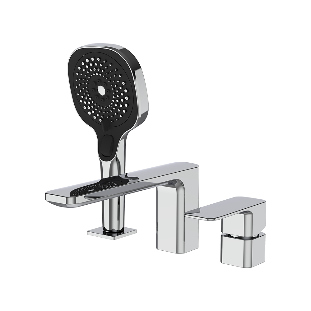 Misturador de banho de três buracos - cromo