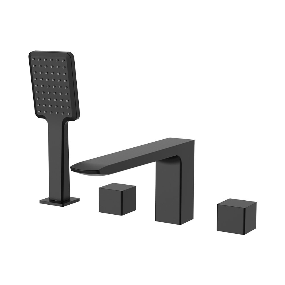 Misturador de banho de quatro buracos - Elec. Preto