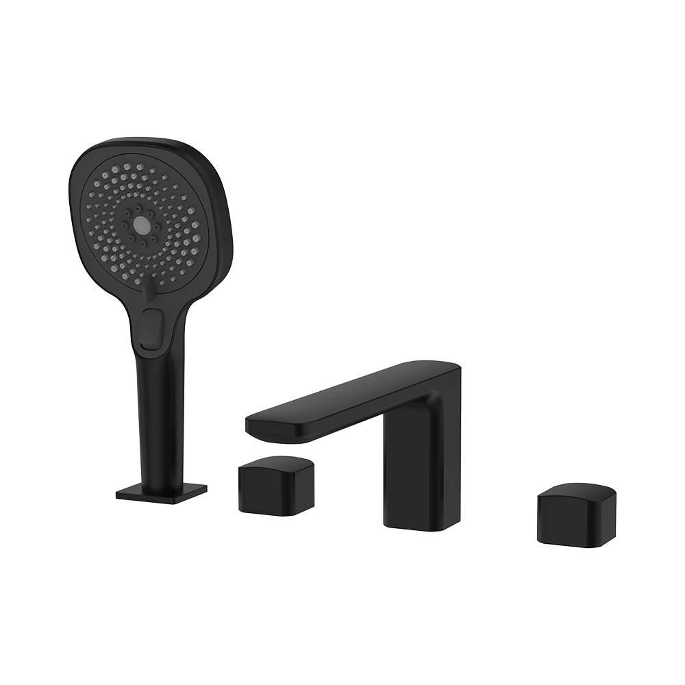 Misturador de banho de quatro buracos - Elec. Preto
