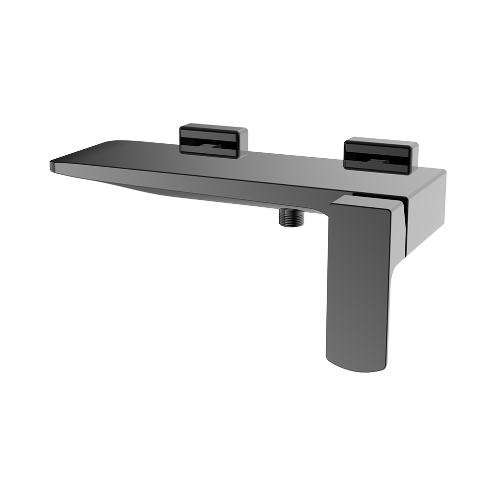 Misturador de chuveiro exposto - pistola cinza