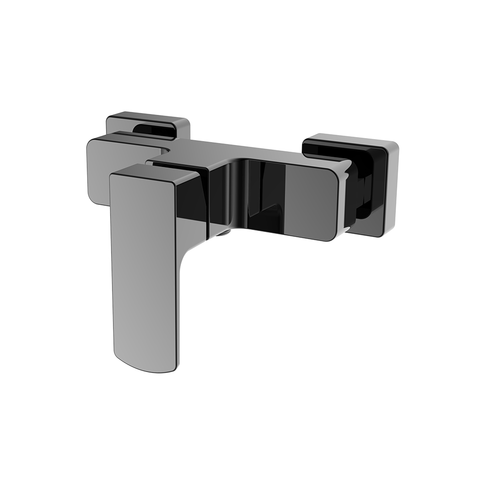 Misturador de chuveiro exposto - pistola cinza
