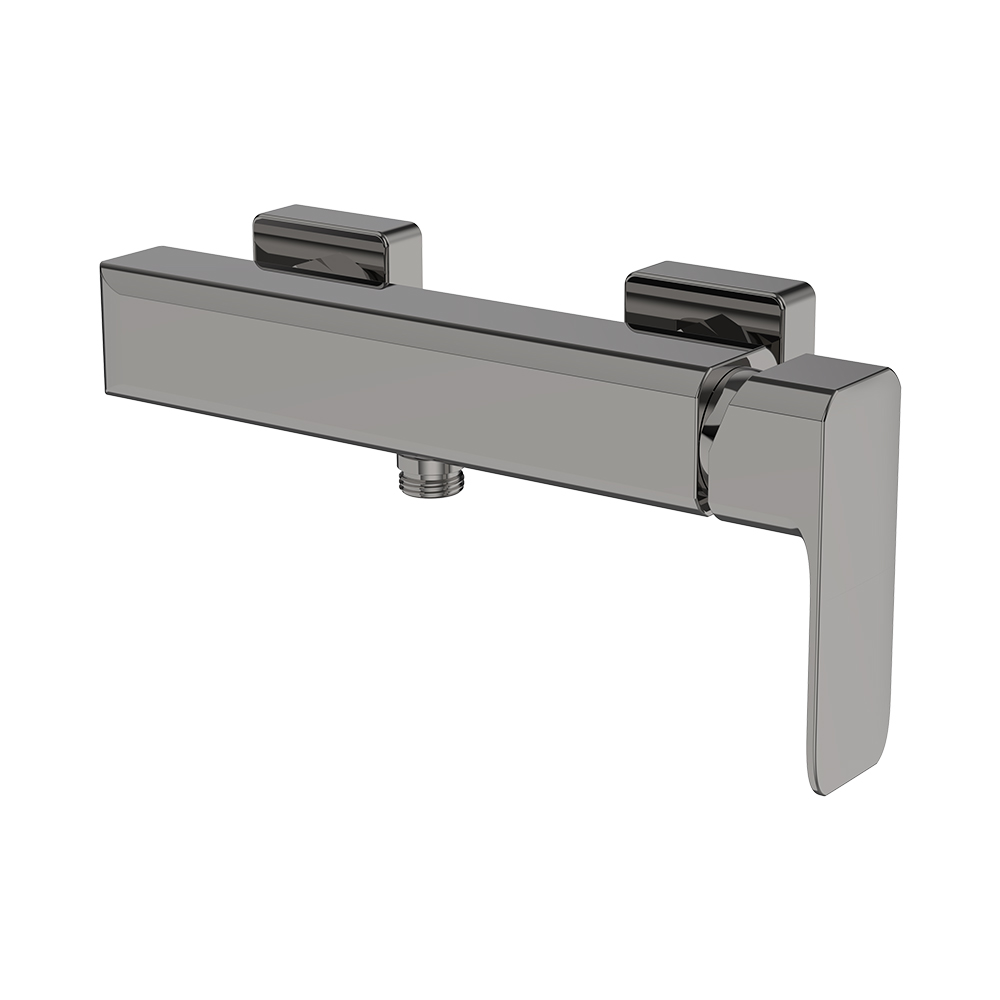 Misturador de chuveiro exposto - pistola cinza