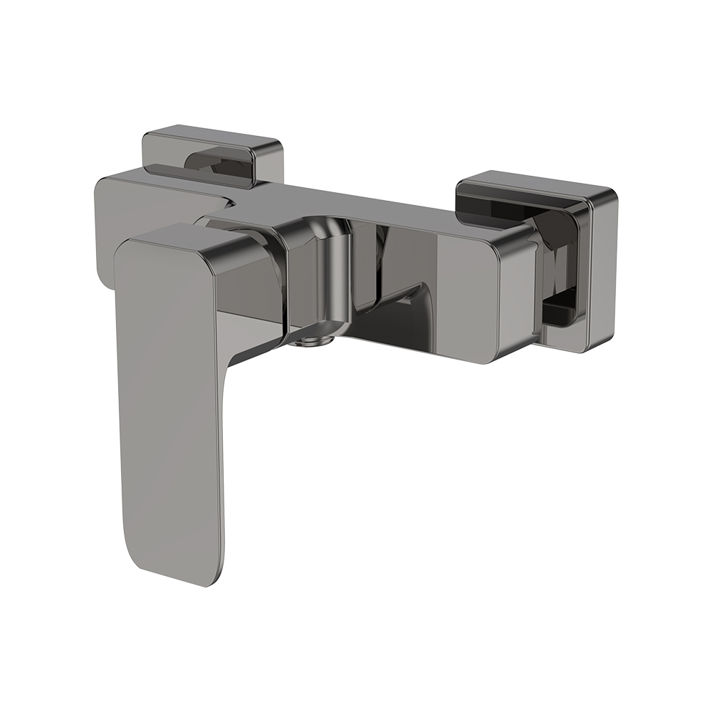 Misturador de chuveiro exposto - pistola cinza