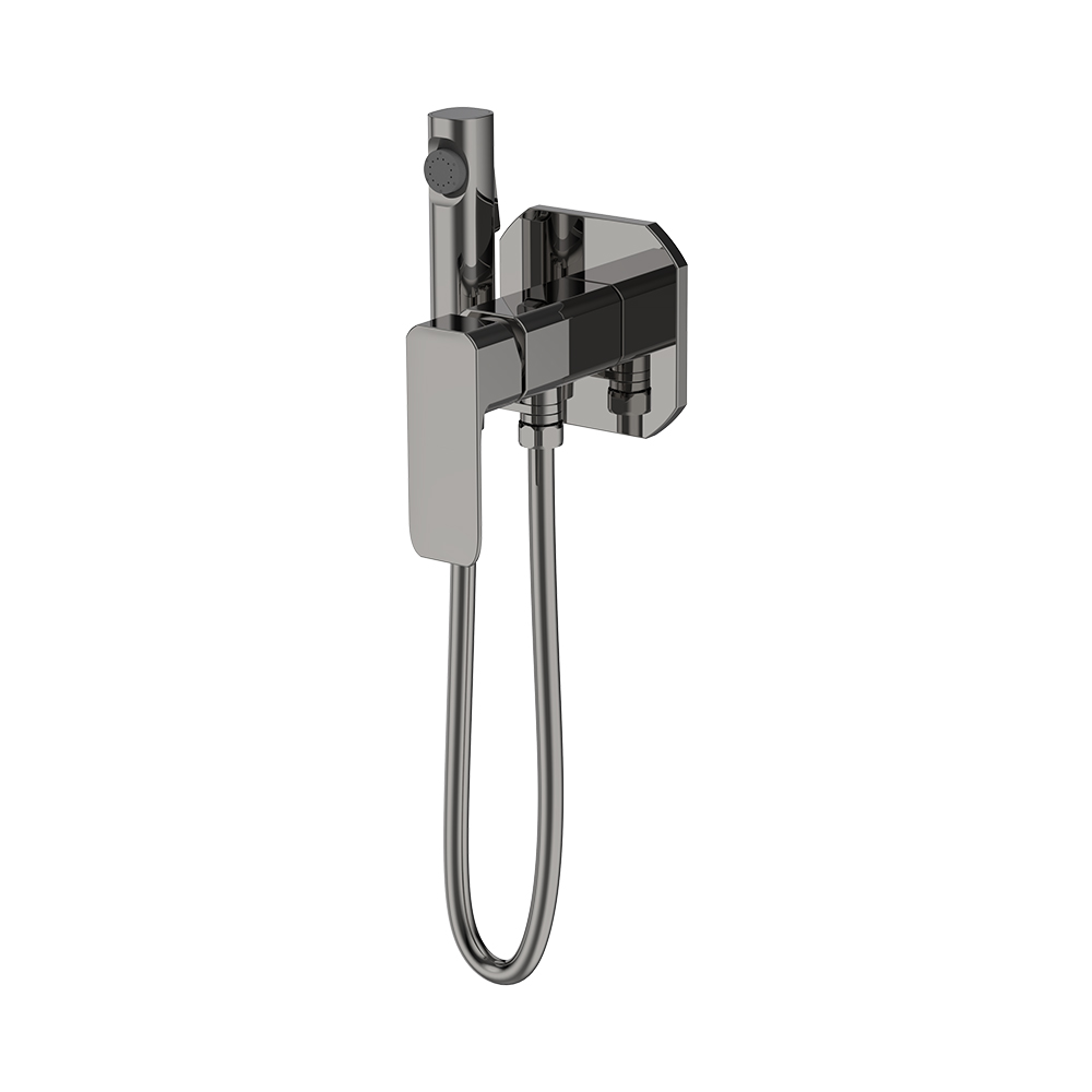 Bidet misturador com spray-pistola cinza