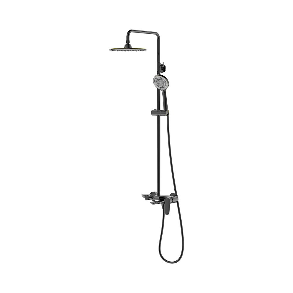 Sistema de chuveiro exposto - Gun Grey
