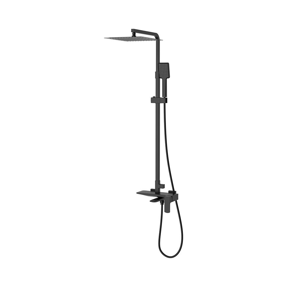 Sistema de chuveiro exposto- Elec. Preto