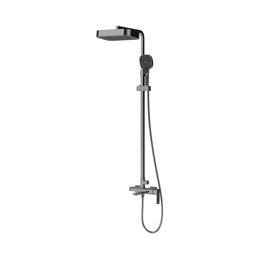 Sistema de chuveiro exposto - Gun Grey