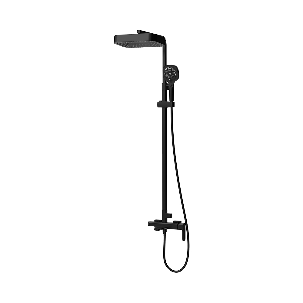 Sistema de chuveiro exposto- Elec. Preto