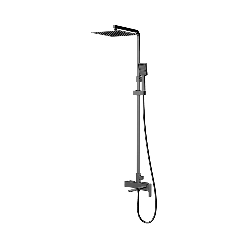 Single Lever Shower Column Set- Gun Grey