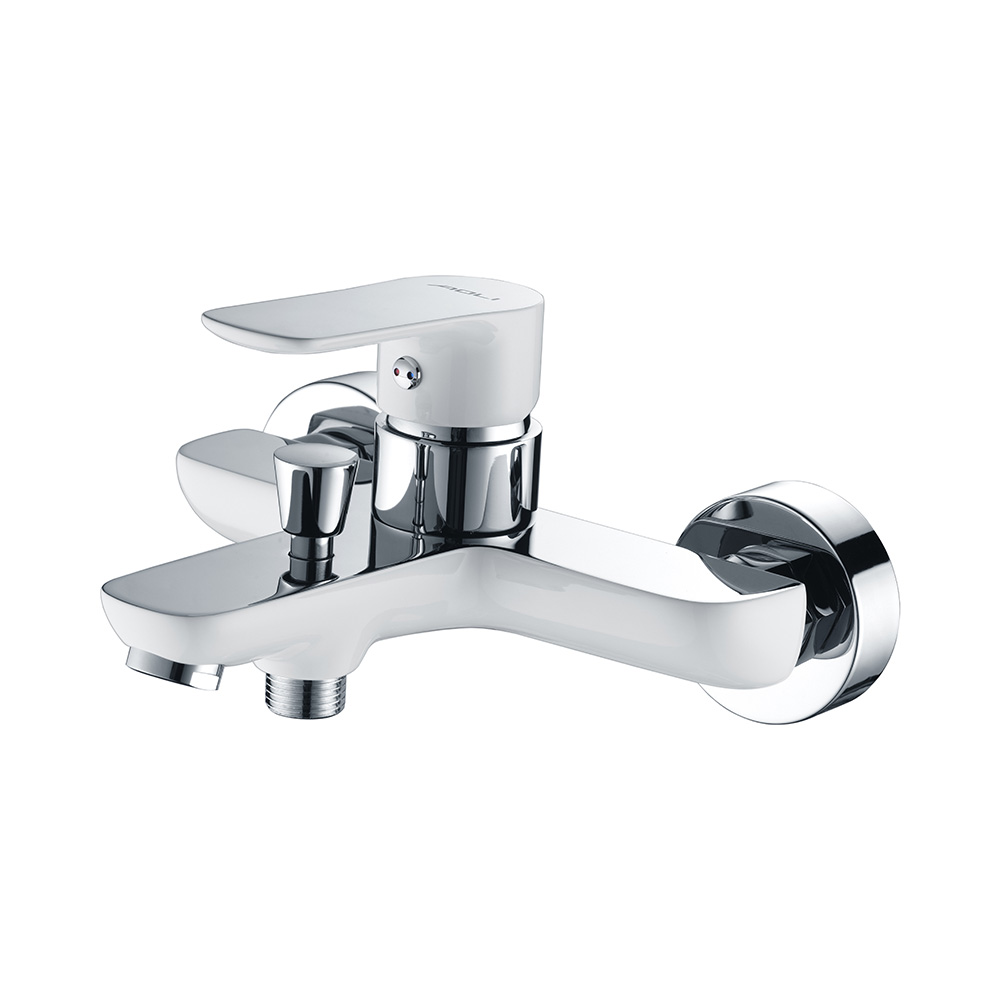 Single Lever Bath-shower Mixer- Chrome & White