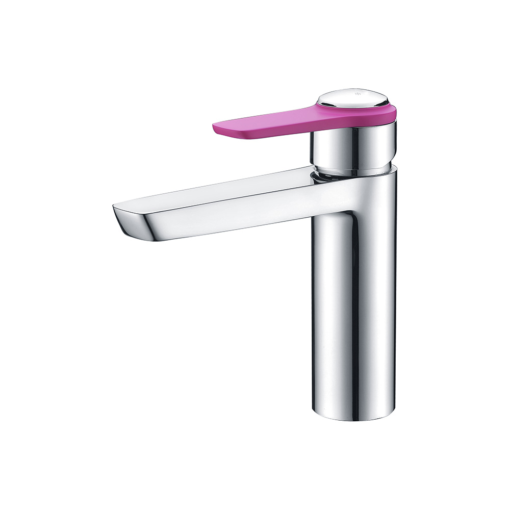 Single Lever Washbasin Mixer- Chrome & Purple