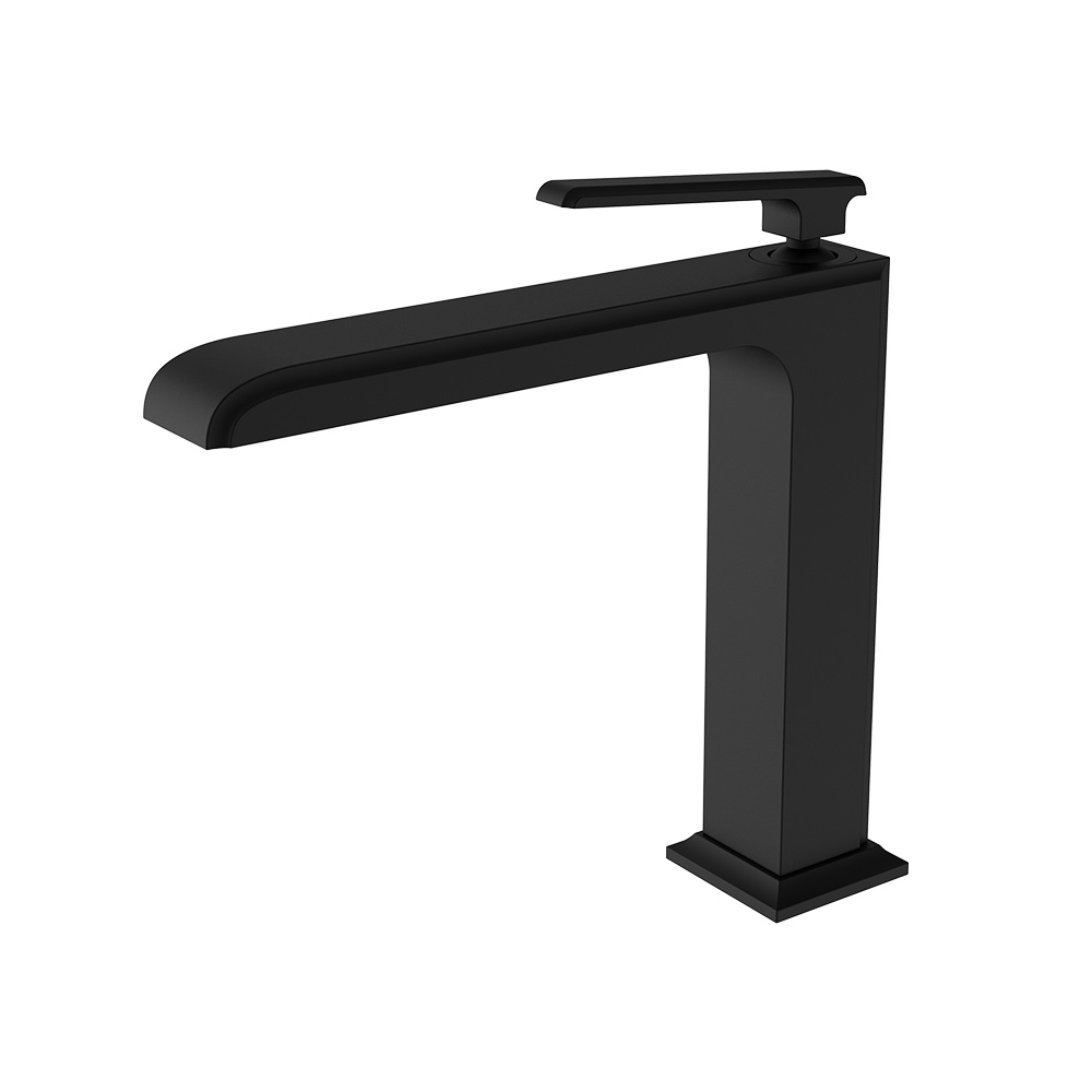 Single Lever Medium High Mixer- Elec. Black