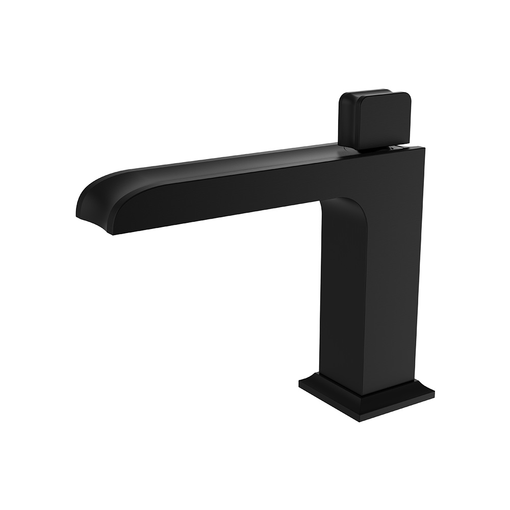 Single Lever Washbasin Mixer (Hand wheel)- Elec. Black