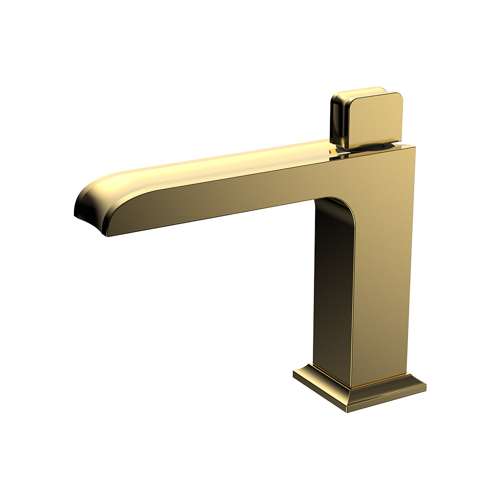 Single Lever Washbasin Mixer (Hand wheel)- Brushed Gold