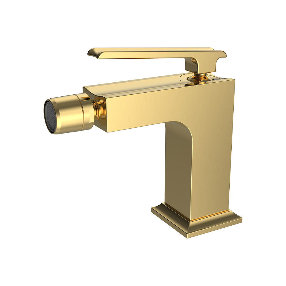 Single Lever Bidet Mixer- Brushed Gold